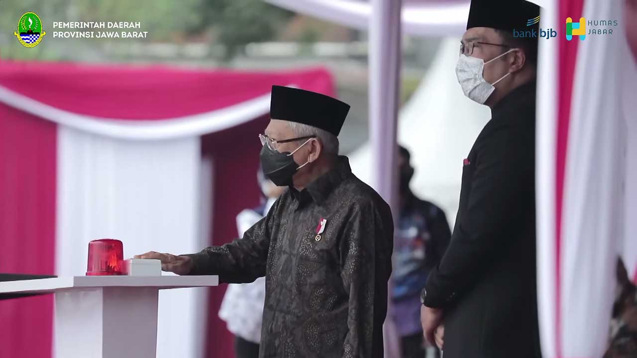 Wakil Presiden RI Resmikan Monumen Pahlawan Covid-19 Jawa Barat