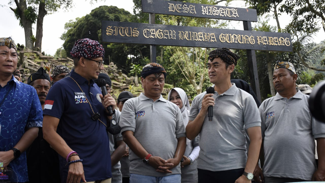 Resmi, Menparekraf Tetapkan Situs Gunung Padang Dalam 50 Besar Anugerah Desa Wisata Indonesia 2022